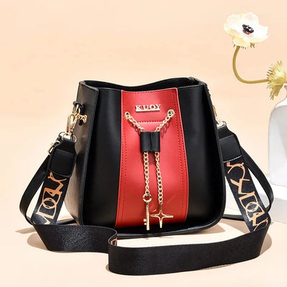 Large Capacity Commuter Leisure Women's Handbags Summer Fashion Small Fresh Shoulder Ladies Crossbody Cute Bucket Bag