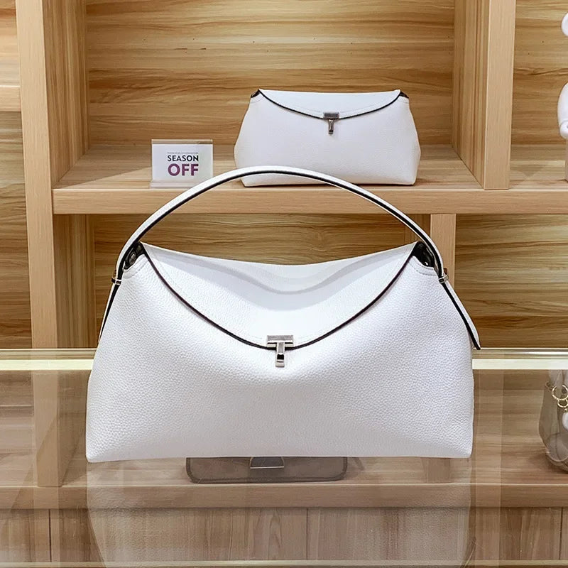 Large Capacity Crossbody Bag Clutch Bag Women's Shoulder Bags Pebbled Leather T-lock Crossbody Bags Handbag