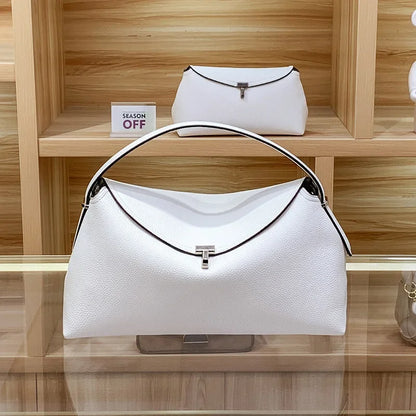 Large Capacity Crossbody Bag Clutch Bag Women's Shoulder Bags Pebbled Leather T-lock Crossbody Bags Handbag
