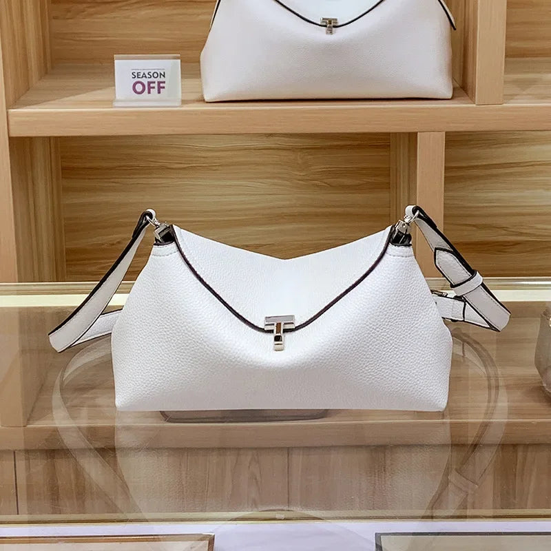 Large Capacity Crossbody Bag Clutch Bag Women's Shoulder Bags Pebbled Leather T-lock Crossbody Bags Handbag