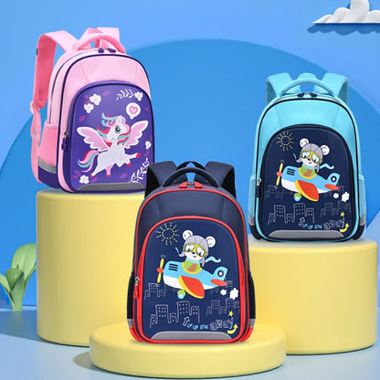 Large Capacity Cute Bears School Bags for Primary Pupils Elementary Students School Backpack Girls Boys Cartoon Book Bags Kawaii