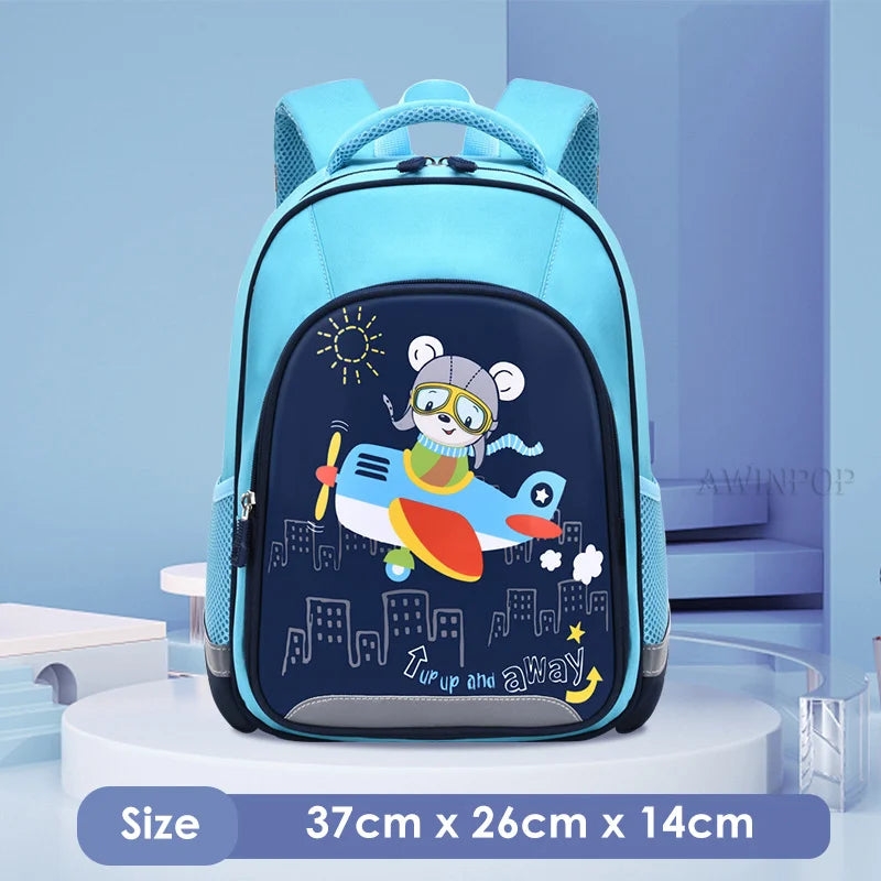 Large Capacity Cute Bears School Bags for Primary Pupils Elementary Students School Backpack Girls Boys Cartoon Book Bags Kawaii