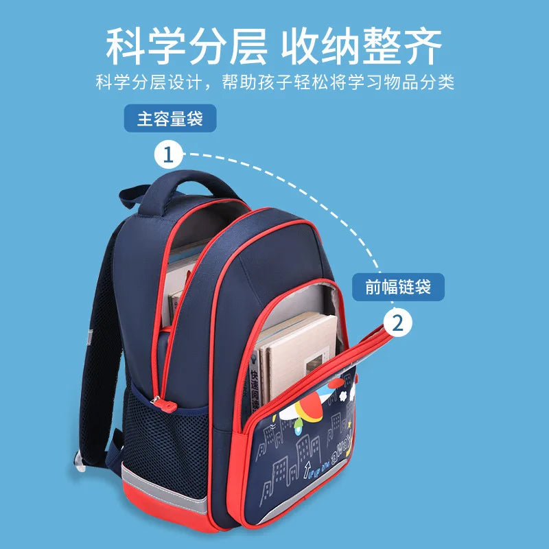 Large Capacity Cute Bears School Bags for Primary Pupils Elementary Students School Backpack Girls Boys Cartoon Book Bags Kawaii
