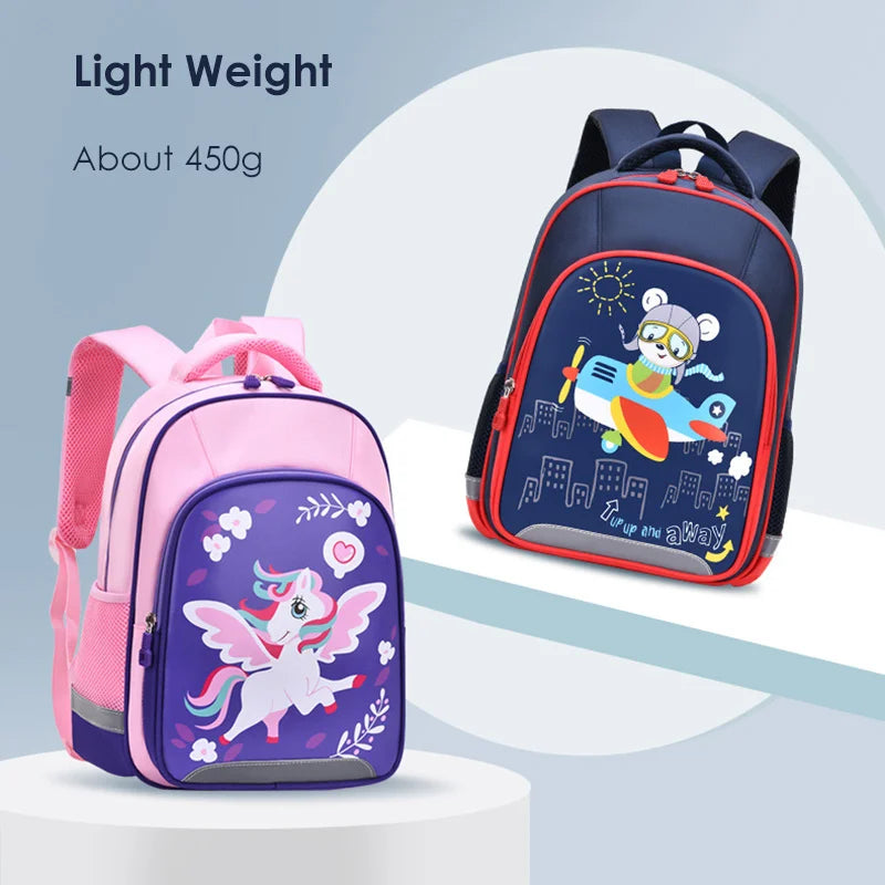 Large Capacity Cute Bears School Bags for Primary Pupils Elementary Students School Backpack Girls Boys Cartoon Book Bags Kawaii