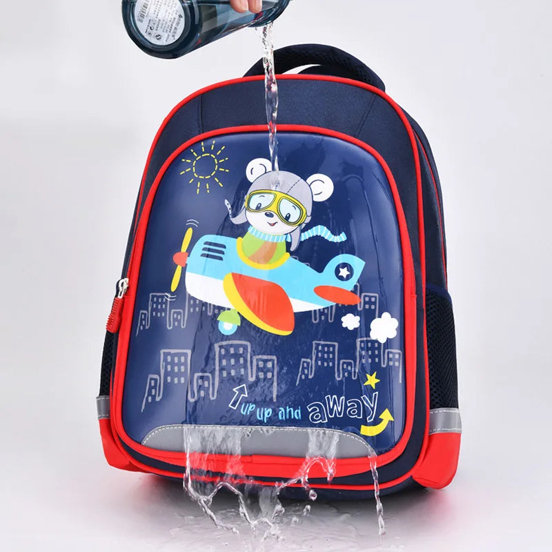 Large Capacity Cute Bears School Bags for Primary Pupils Elementary Students School Backpack Girls Boys Cartoon Book Bags Kawaii