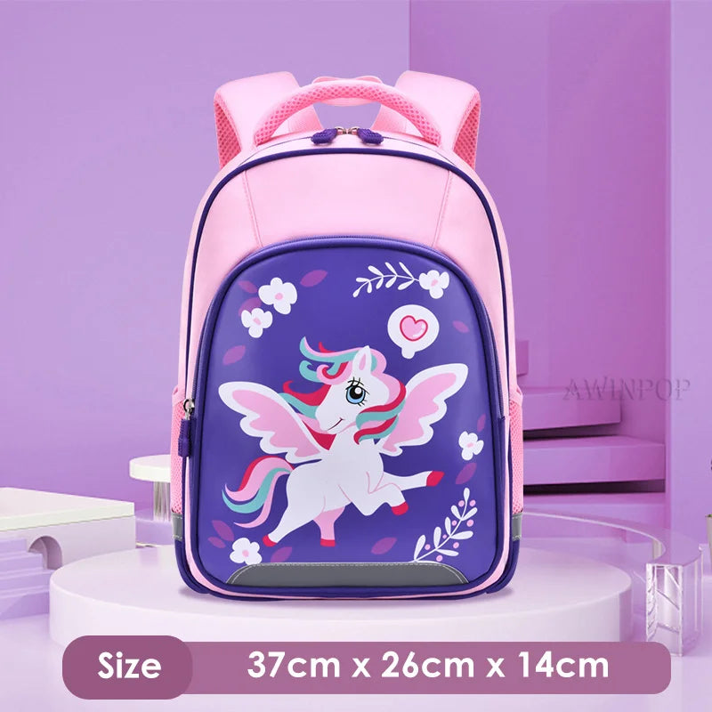 Large Capacity Cute Bears School Bags for Primary Pupils Elementary Students School Backpack Girls Boys Cartoon Book Bags Kawaii
