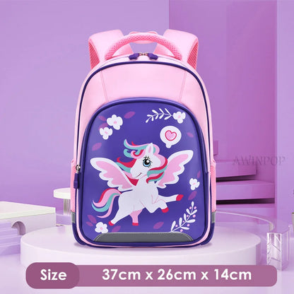 Large Capacity Cute Bears School Bags for Primary Pupils Elementary Students School Backpack Girls Boys Cartoon Book Bags Kawaii