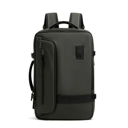 Large Capacity Expandable Airbag Backpack for Men 15.6 Inch Waterproof Laptop Business Bag Vacuum Storage Travel Black Backpacks