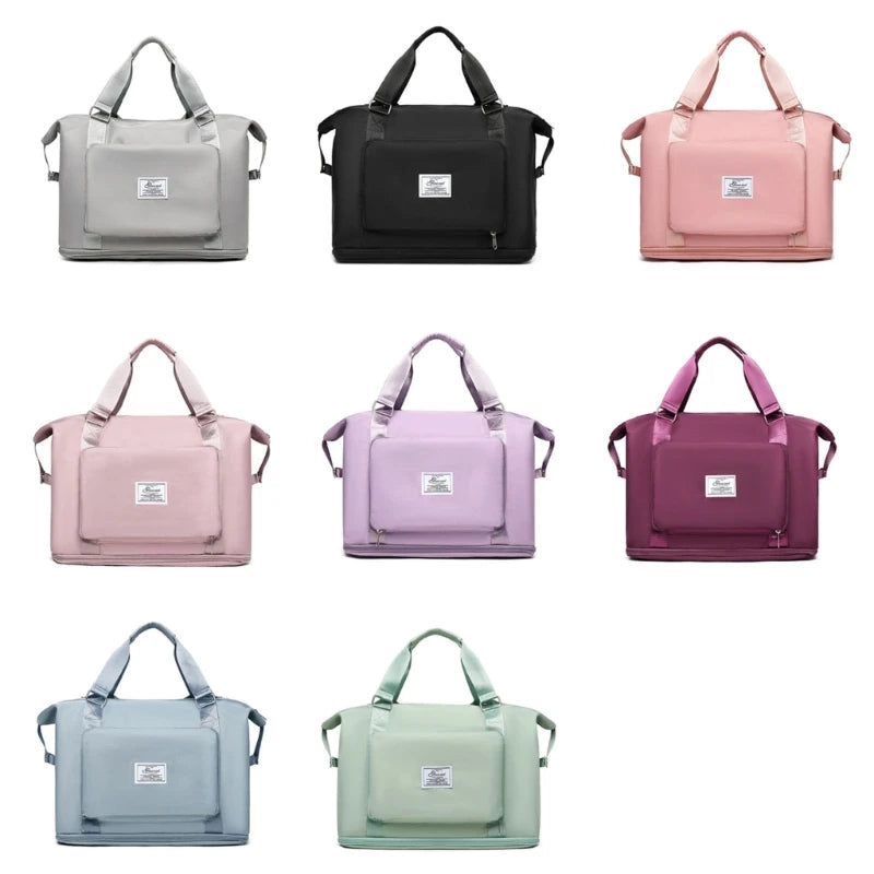 Large Capacity Foldable Travel Bags Lightweight Luggage Bag for Men and Women Dry and Wet Separation Yoga Gym Tote Bag