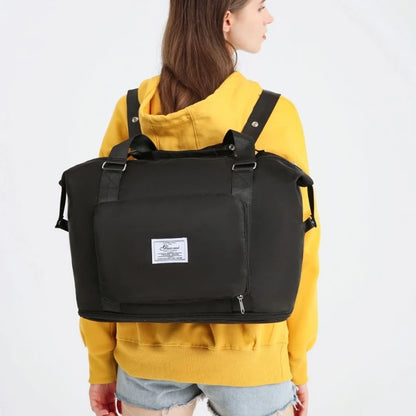 Large Capacity Foldable Travel Bags Lightweight Luggage Bag for Men and Women Dry and Wet Separation Yoga Gym Tote Bag