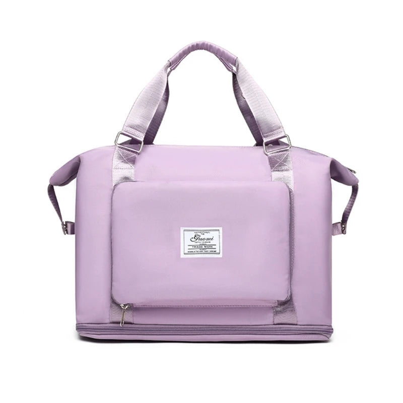 Large Capacity Foldable Travel Bags Lightweight Luggage Bag for Men and Women Dry and Wet Separation Yoga Gym Tote Bag
