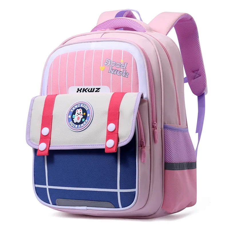 Large Capacity Lightweight Schoolbag for Primary School Boys and Girls Waterproof Outdoor Orthopedic Backpack Teenage Bookbag