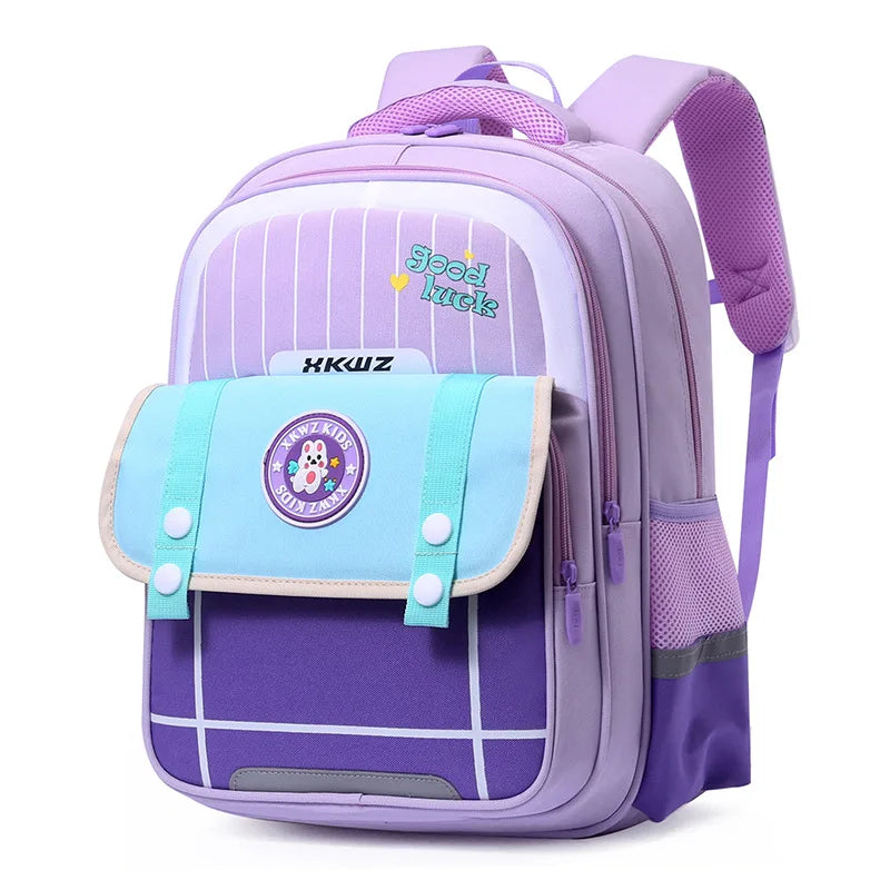 Large Capacity Lightweight Schoolbag for Primary School Boys and Girls Waterproof Outdoor Orthopedic Backpack Teenage Bookbag