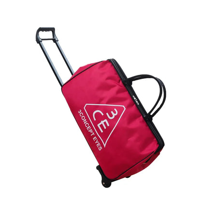 Large Capacity Luggage Trolley Bag with Wheels Travel Suitcase Foldable Duffle Cabin Women Men Hand Luggage Carry On Bags