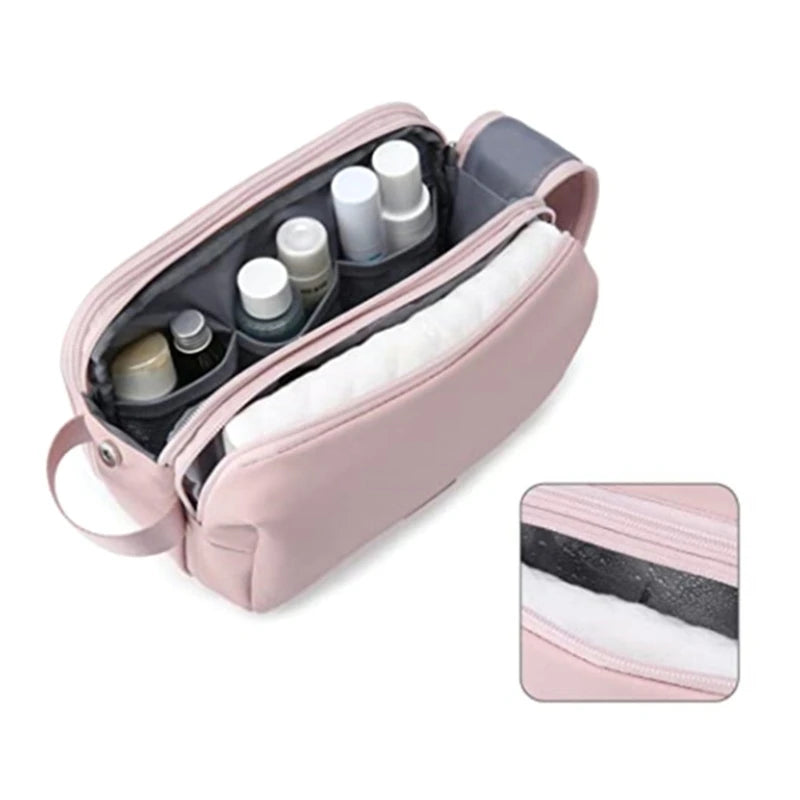 Large Capacity Makeup Travel Toiletry Bag Portable Storage for Traveling
