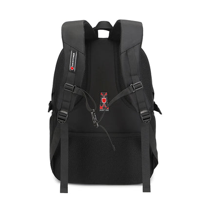 Large Capacity Men's Backpack Laptop Backpacks 15.6 Oxford Black High School Bags Teen College Boy Gril Student Backpack Mochila