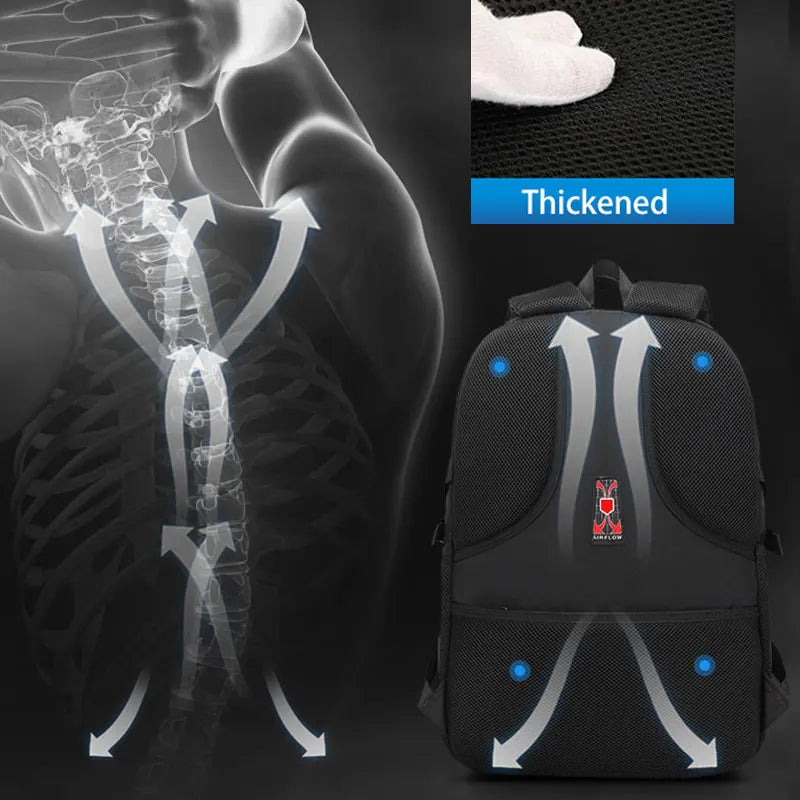 Large Capacity Men's Backpack Laptop Backpacks 15.6 Oxford Black High School Bags Teen College Boy Gril Student Backpack Mochila