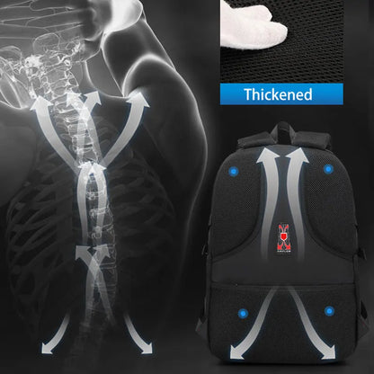 Large Capacity Men's Backpack Laptop Backpacks 15.6 Oxford Black High School Bags Teen College Boy Gril Student Backpack Mochila