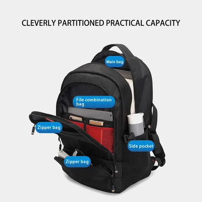 Large Capacity Men's Backpack Laptop Backpacks 15.6 Oxford Black High School Bags Teen College Boy Gril Student Backpack Mochila