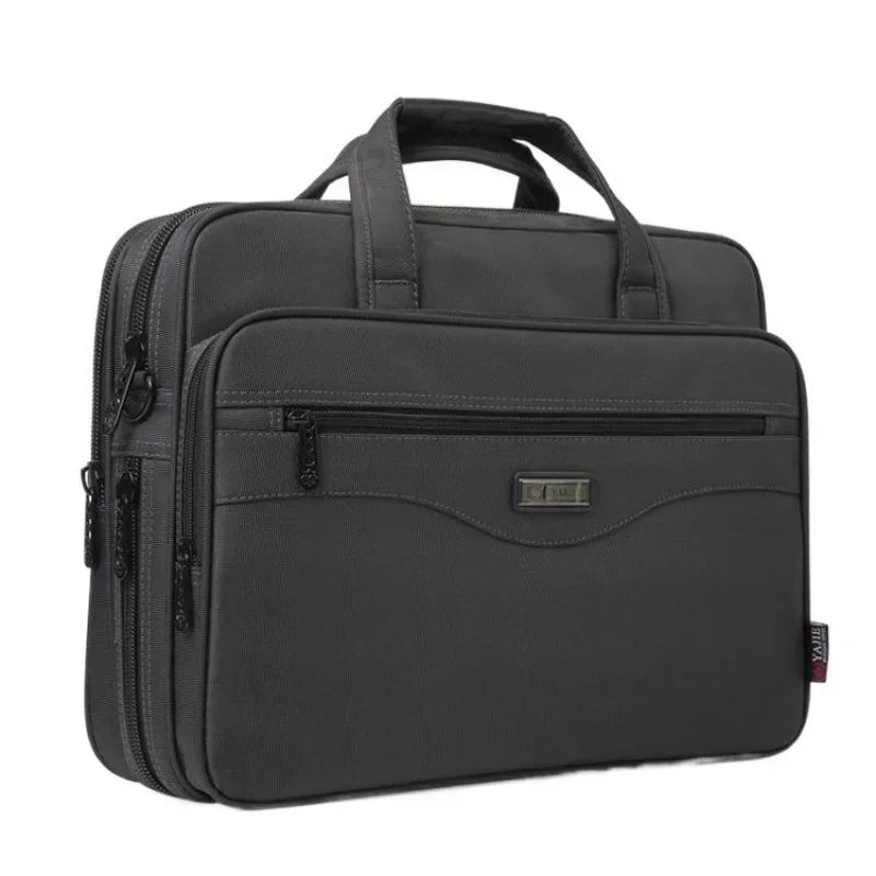 Large Capacity Men's Briefcase Business Oxford Handbag Waterproof 15.6" Inch Laptop High Quality Male Shoulder Messenger Bag