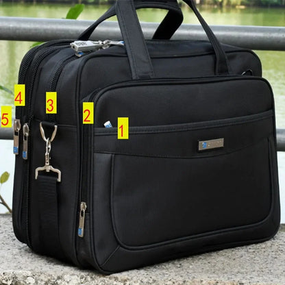 Large Capacity Men's Handbag Business Briefcase 16" inches Laptop Fashion Travel Male Shoulder Messenger Bag