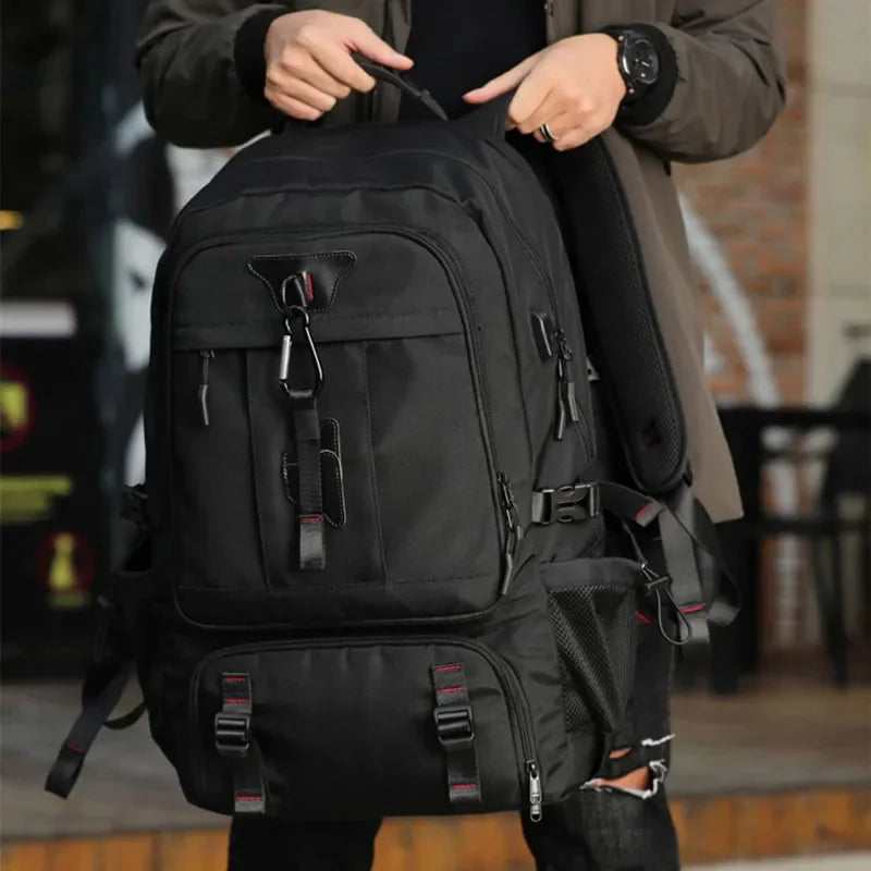 Large Capacity Men's Travel Backpack Outdoor Sports 80L Hiking Multifunction Waterproof Male Laptop Bag