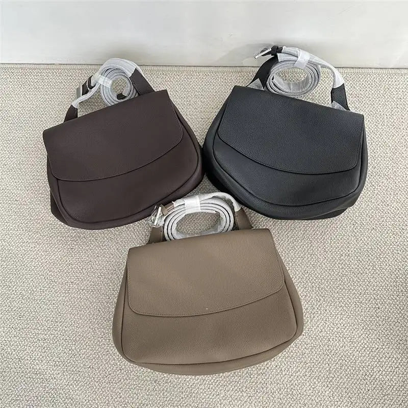 Large Capacity Message Bag Retro Lychee Print Cowhide Lady Crossbody Shoulder Bags Luxury Genuine Leather Commuter Handbags