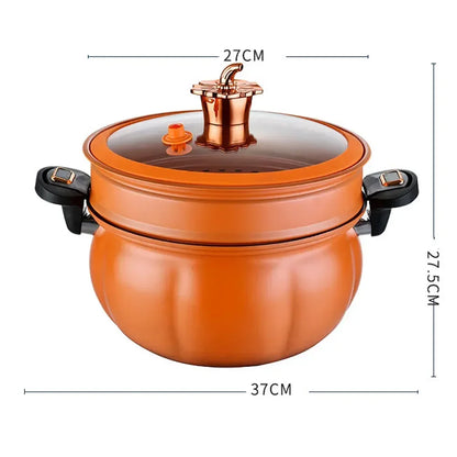 Large Capacity Micro Pressure Pot Maifanshi Non Stick Pumpkin Cooking Pot Household Stewing Pot with Steamer Soup Stewing Pot