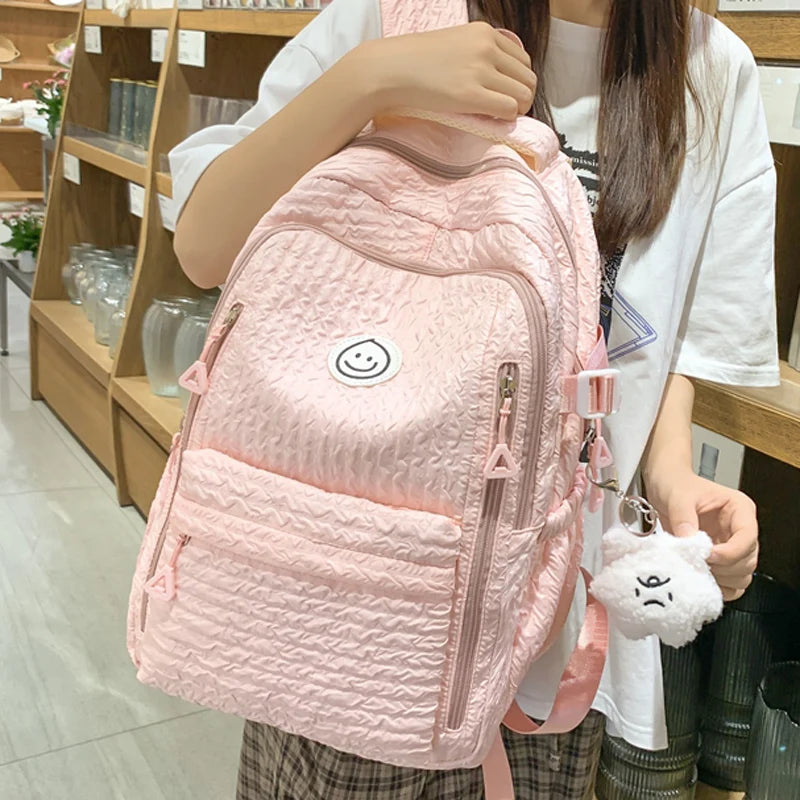 Large Capacity Multi-Pocket Female Backpack Book School Bag for Teenage Girls Boys Student Women's Travel Rucksack 2023 New