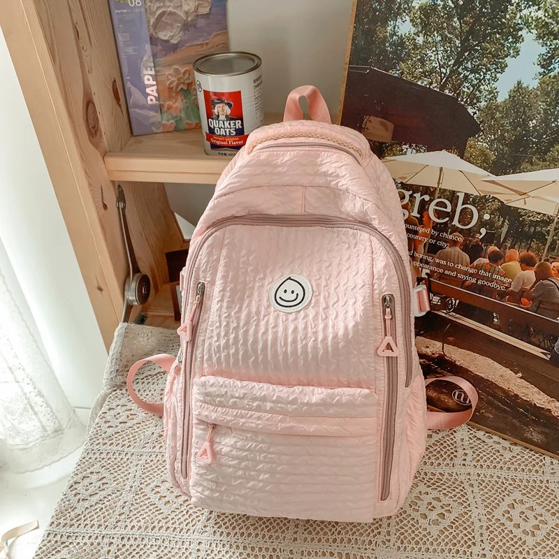 Large Capacity Multi-Pocket Female Backpack Book School Bag for Teenage Girls Boys Student Women's Travel Rucksack 2023 New