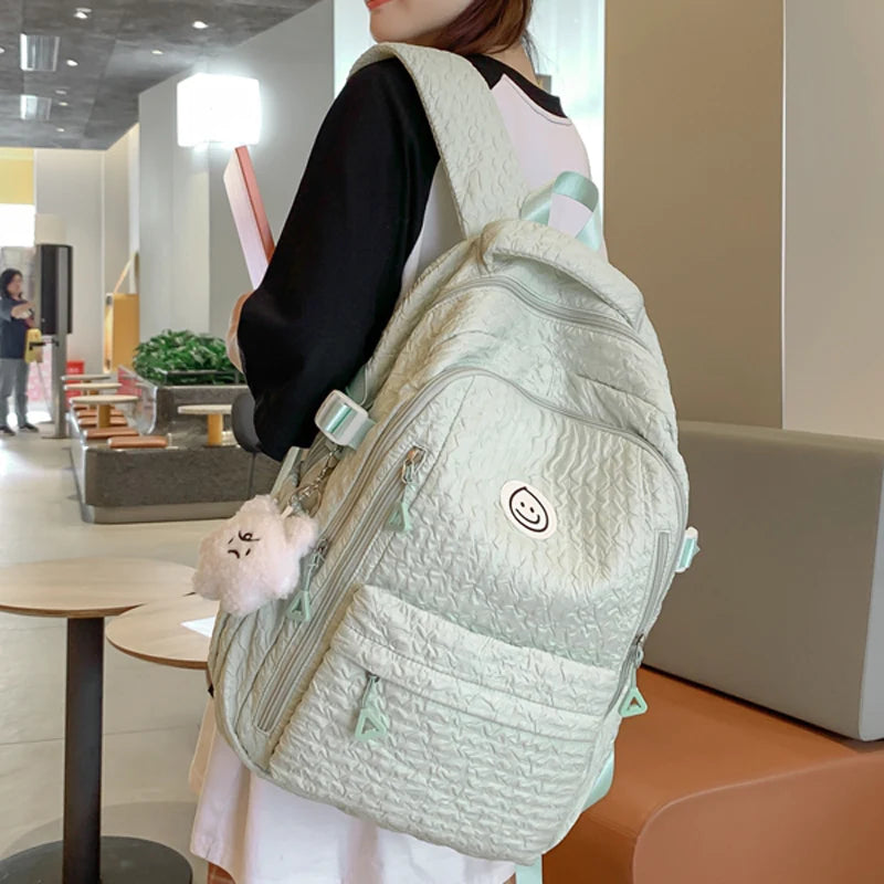 Large Capacity Multi-Pocket Female Backpack Book School Bag for Teenage Girls Boys Student Women's Travel Rucksack 2023 New
