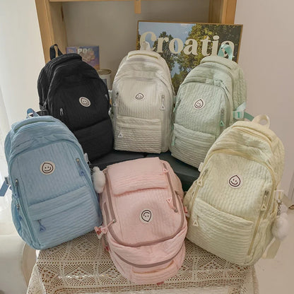 Large Capacity Multi-Pocket Female Backpack Book School Bag for Teenage Girls Boys Student Women's Travel Rucksack 2023 New