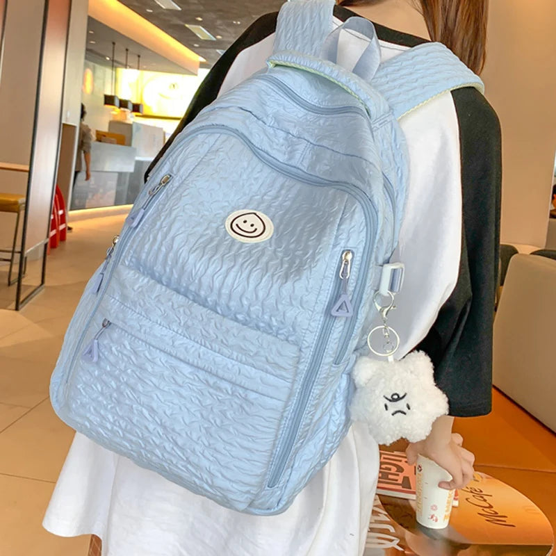 Large Capacity Multi-Pocket Female Backpack Book School Bag for Teenage Girls Boys Student Women's Travel Rucksack 2023 New