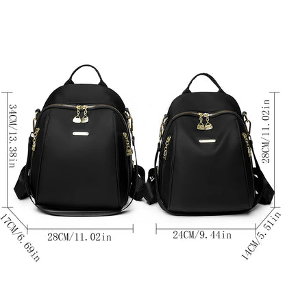 Large Capacity Multifunctional Simple Style Casual Travel Women Anti-theft Backpack Waterproof Fabric Large Female Shoulder Bag