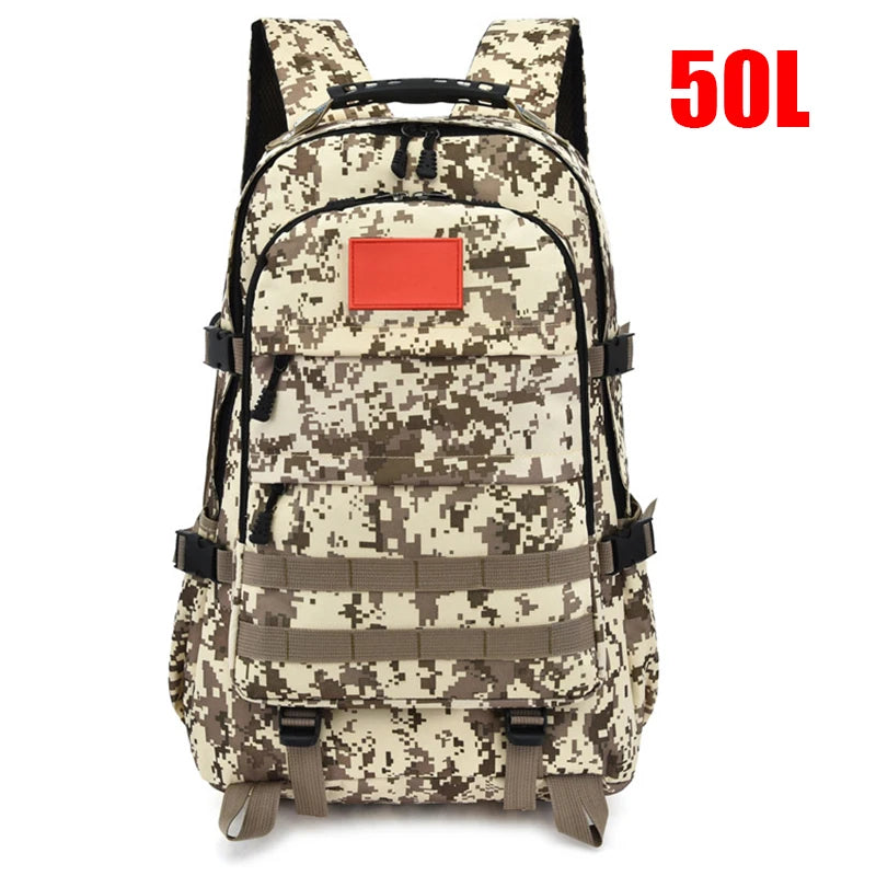 Large Capacity Outdoor Backpack 30L/50L Tactical Military Rucksacks 1000D Nylon Waterproof Fishing Camping Travel Men’s Bags