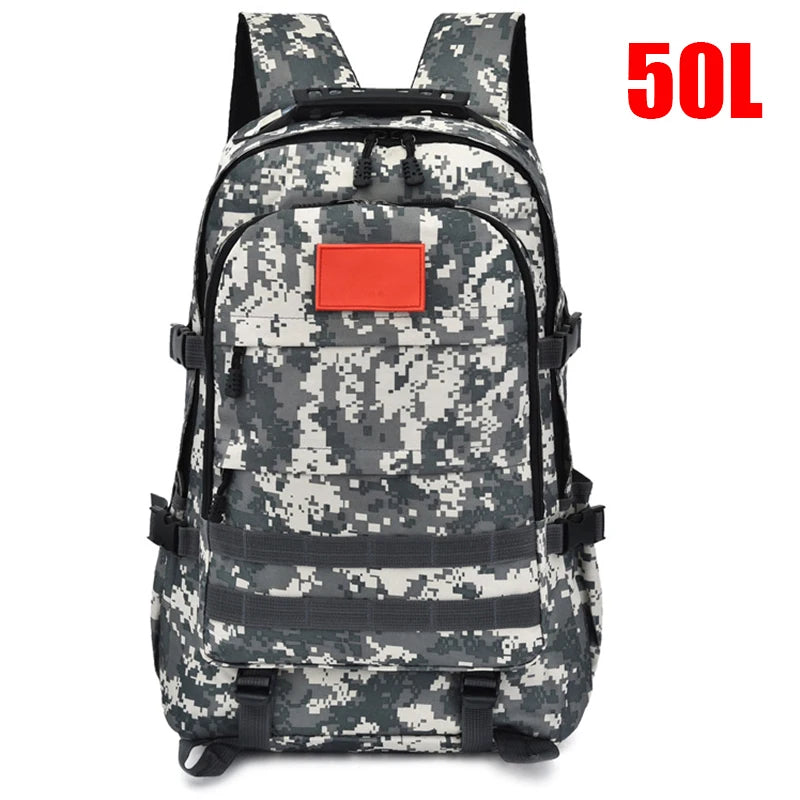 Large Capacity Outdoor Backpack 30L/50L Tactical Military Rucksacks 1000D Nylon Waterproof Fishing Camping Travel Men’s Bags