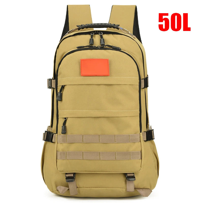 Large Capacity Outdoor Backpack 30L/50L Tactical Military Rucksacks 1000D Nylon Waterproof Fishing Camping Travel Men’s Bags