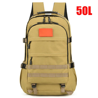 Large Capacity Outdoor Backpack 30L/50L Tactical Military Rucksacks 1000D Nylon Waterproof Fishing Camping Travel Men’s Bags