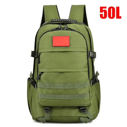 Large Capacity Outdoor Backpack 30L/50L Tactical Military Rucksacks 1000D Nylon Waterproof Fishing Camping Travel Men’s Bags