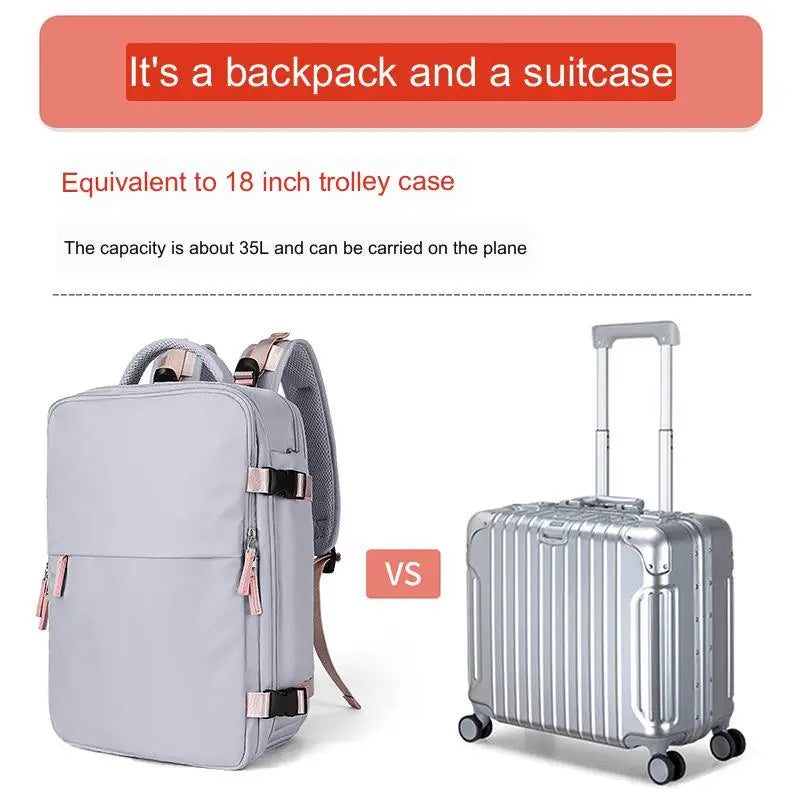 Large Capacity Outdoor Hiking Backpack Women Lightweight Short Distance Luggage Duffel Backpack Wet and Dry Separation