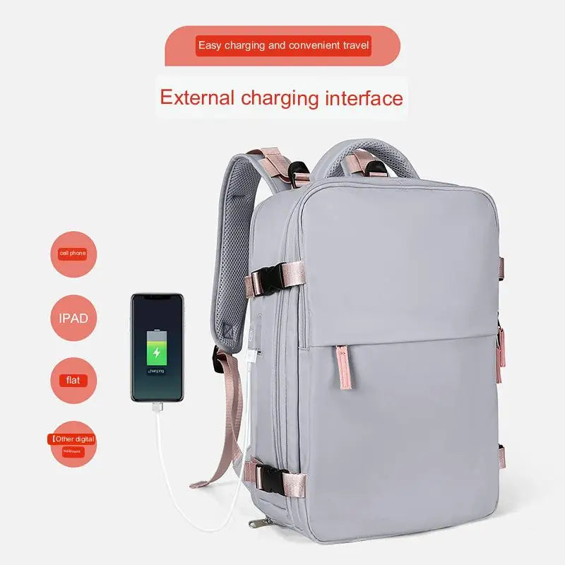 Large Capacity Outdoor Hiking Backpack Women Lightweight Short Distance Luggage Duffel Backpack Wet and Dry Separation