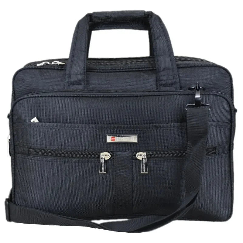 Large Capacity Oxford Men Briefcase Multifunction Handbag Fashion Business Male Shoulder Messenger 15.6 "Laptop Bag