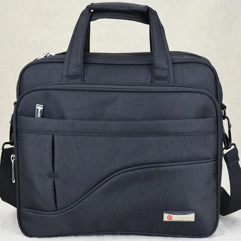 Large Capacity Oxford Men Briefcase Multifunction Handbag Fashion Business Male Shoulder Messenger 15.6 "Laptop Bag