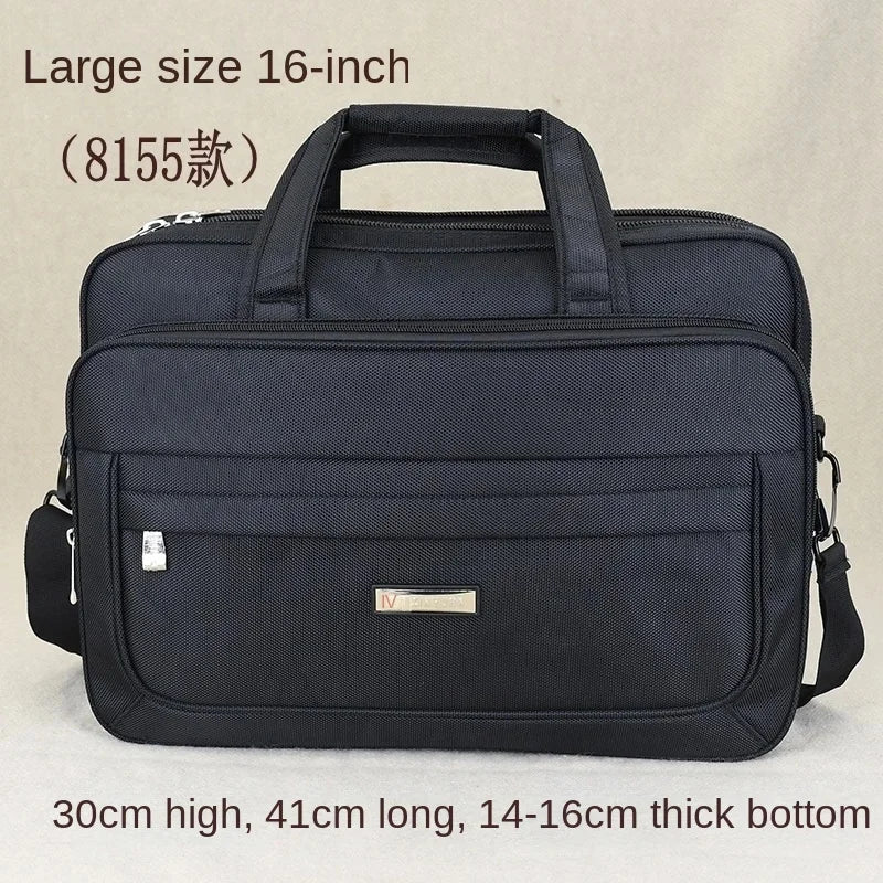 Large Capacity Oxford Men Briefcase Multifunction Handbag Fashion Business Male Shoulder Messenger 15.6 "Laptop Bag