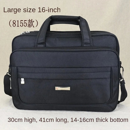 Large Capacity Oxford Men Briefcase Multifunction Handbag Fashion Business Male Shoulder Messenger 15.6 "Laptop Bag