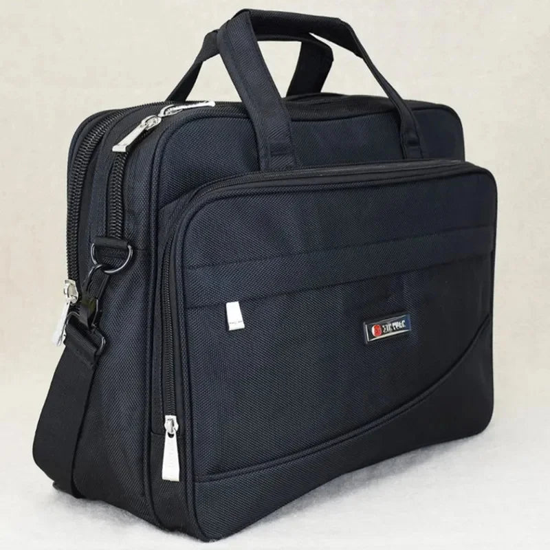 Large Capacity Oxford Men Briefcase Multifunction Handbag Fashion Business Male Shoulder Messenger 15.6 "Laptop Bag
