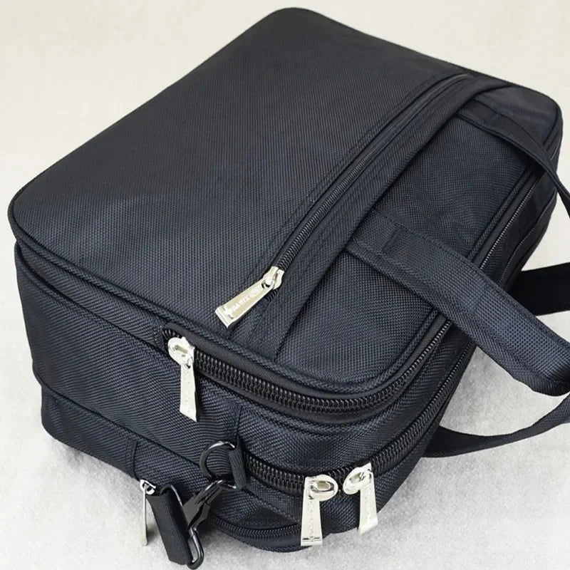 Large Capacity Oxford Men Briefcase Multifunction Handbag Fashion Business Male Shoulder Messenger 15.6 "Laptop Bag