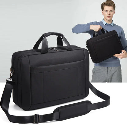 Large Capacity Oxford Men's Briefcase Business Handbag Fashion 17"Inch Laptop Office Male Shoulder Messenger Bag