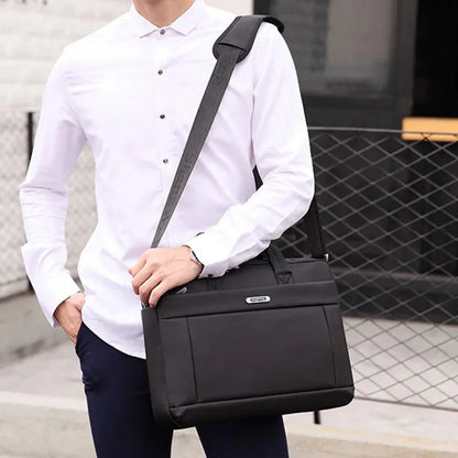 Large Capacity Oxford Men's Briefcase Lightweight 15" Inch Laptop Waterproof Handbag Business Male Shoulder Messenger Bag