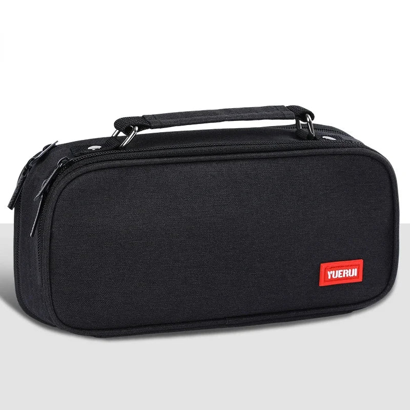 Large Capacity Pen Bag Men's Multi-layer Stationery Storage Bag Elementary School Clamshell Pencli Bag College Pencil Case
